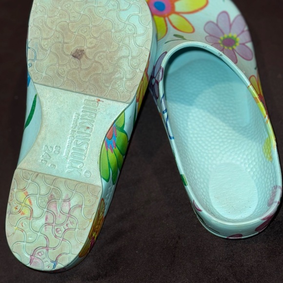 Birkenstock Yellow and Pink Artistic Slippers - Picture 11 of 16